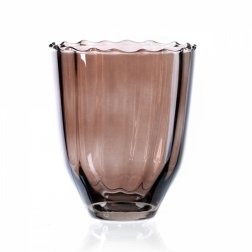 ваза, шоколад, стекло, 14 см CSC728LR014