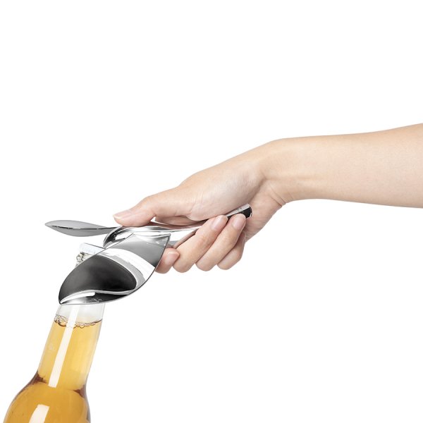30 ВЫВОД Открыватель для бутылок на подставке Tipsy хром