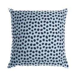 Чехол для подушки из хлопка с принтом Funky dots, серо-голубой