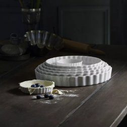 Блюдо для выпечки круглое с волнистым краем, диаметр 24,5 см, высота 3,6 см, Plisse-Toulouse