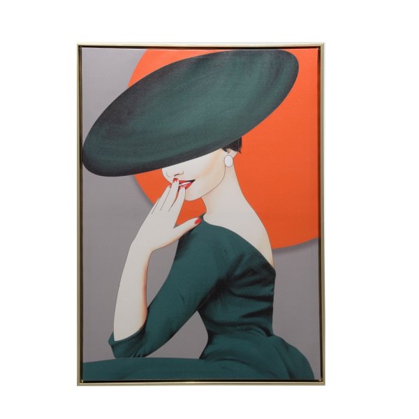 Интерьерное Панно на Холсте "Young Coquette" 70х50 см.