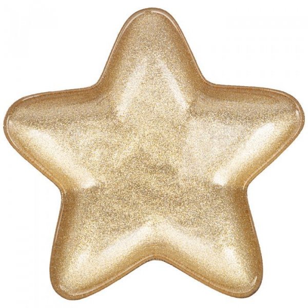 20 БЛЮДО "STAR" GOLD SHINY 17х17 СМ