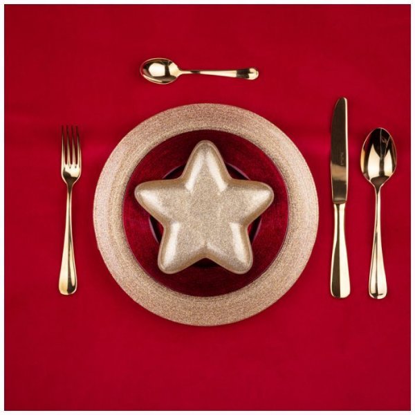 20 БЛЮДО "STAR" GOLD SHINY 17х17 СМ