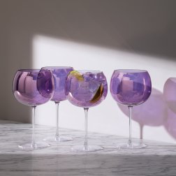 Набор бокалов Aurora, 680 мл, фиолетовый, 4 шт.