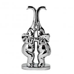 Статуэтка "Набор слонов" серебро 16,5х9х32,5 см