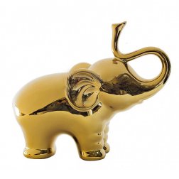 Статуэтка "Слон" золотая  25,5*9*21